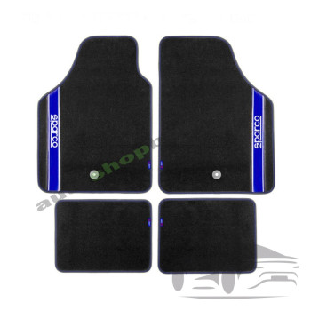 Универсални мокетни стелки Sparco - 03763BBS със синьо