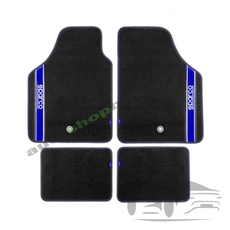 Универсални мокетни стелки Sparco - 03763BBS със синьо