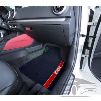 Универсални мокетни стелки Sparco - 03763BRS с червено