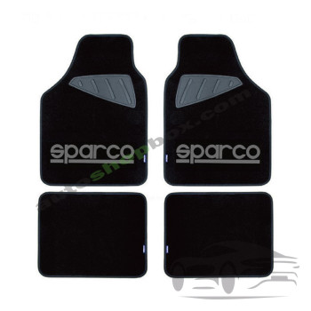 Стелки мокет SPC1903A Sparco Черни-Червени 4БР/К-Т