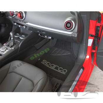 Стелки мокет SPC1903A Sparco Черни-Червени 4БР/К-Т