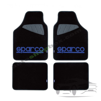 Стелки мокет SPC1901A Sparco Черни-Сини 4БР/К-Т
