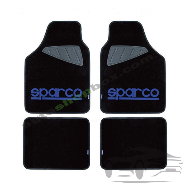 Стелки мокет SPC1901A Sparco Черни-Сини 4БР/К-Т