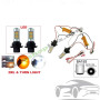 LED крушки 2 в 1 Дневни светлини (DRL) + Мигач BA15S (1156 P21W) – 42 SMD, с леща и силиконов адаптер