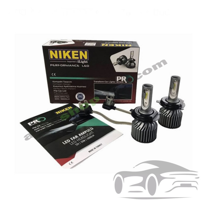 Диодни крушки NIken H4 ПРО 2бр/к-т