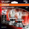 Диодна крушка фар за дълги светлини H4/H19 OSRAM NIGHT BREAKER LED SMART- 12V 20/19W 6000K с одобрение на обществени пътища