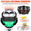 Bi-LED прожекторни лупи за фарове ZDG4, 80W, ZD Auto Light – комплект 2 бр.