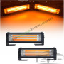 Комплект компактни COB LED сигнални лампи МАЯК (2 бр.) - 12V/24V, за предно стъкло/табло