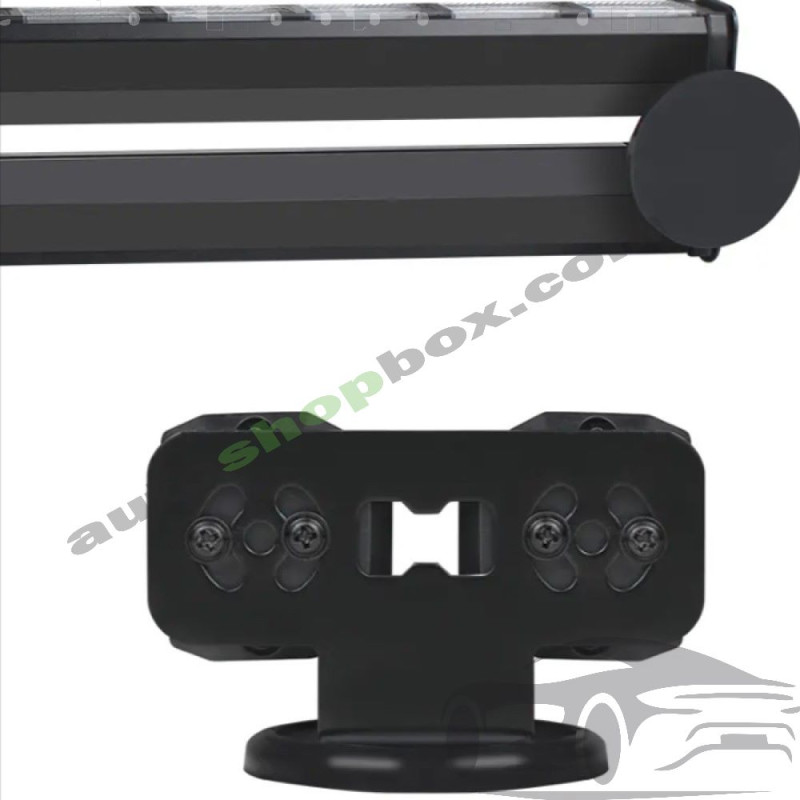 Професионален LED авариен панел МАЯК Жълто/Бял (44см) - 12V/24V, IP67, Алуминиев корпус