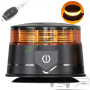 Акумулаторна LED сигнална лампа МАЯК 2071 с дистанционно 12V/24V - Магнит и Вакуум (30 LED)