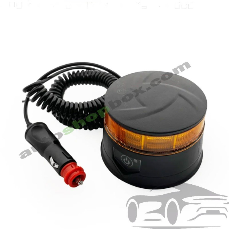 Акумулаторна LED сигнална лампа МАЯК 2071 с дистанционно 12V/24V - Магнит и Вакуум (30 LED)