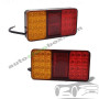 Комплект диодни LED стопове 12V с 24 диода и 4 функции (147x79 мм) - 2 бр.