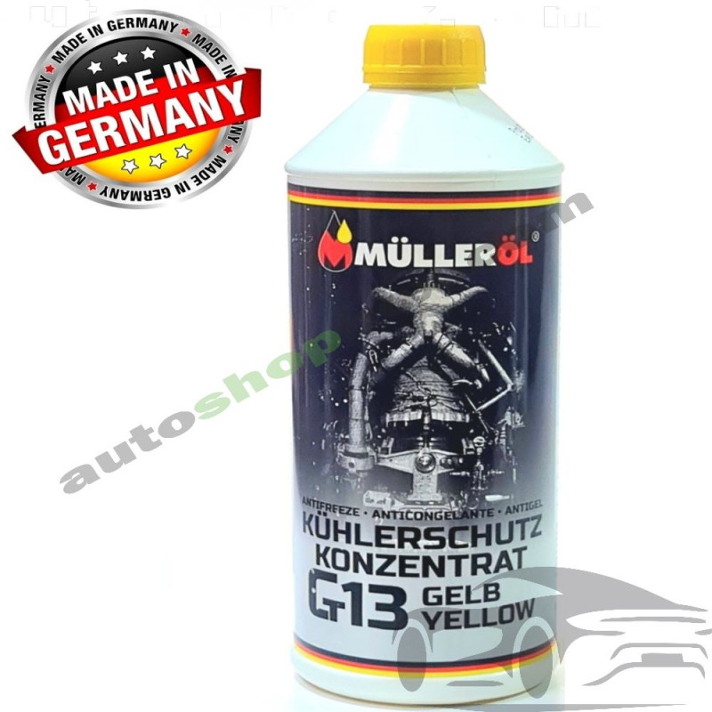 Антифриз концентрат MULLER (Мюлер) – Жълт G13, 1.5 литра