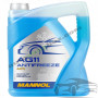 Готов антифриз MANNOL (Манол) AG11 (-40°C) – Син, 5 литра