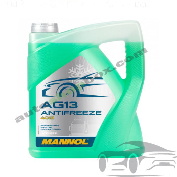 Готов антифриз MANNOL (Манол) AG13 (-40°C) – Зелен, 5 литра