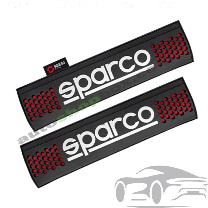 Протектор за колан Sparco – 2 бр. комплект (Черно и Червено)
