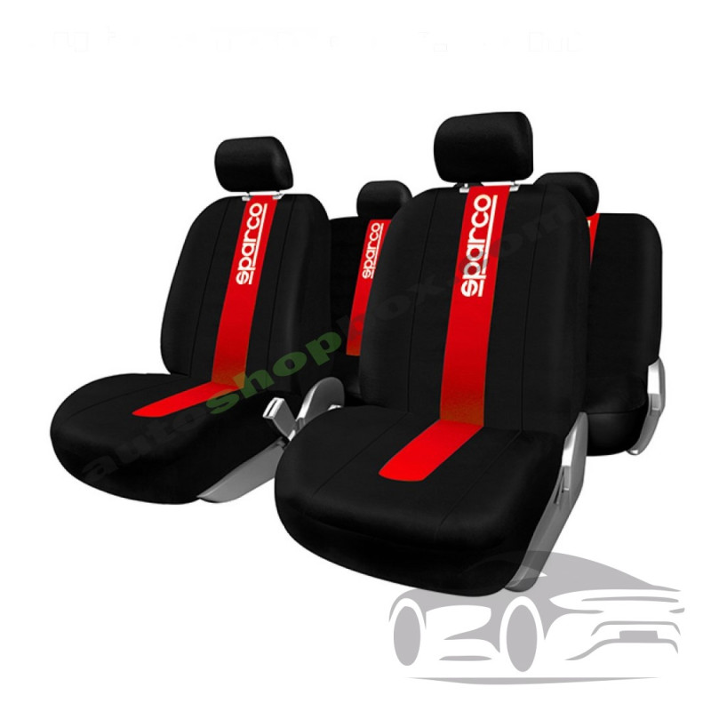 Тапицерия Sparco - SPC1013 Черно/Червено