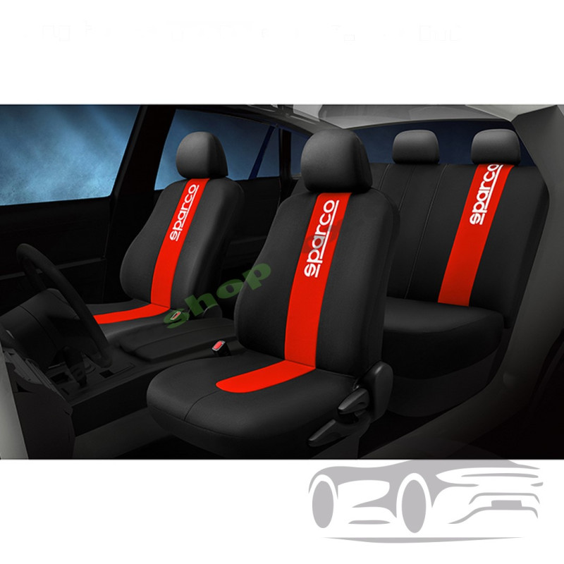 Тапицерия Sparco - SPC1013 Черно/Червено