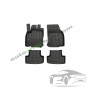 3D Оригинални гумени стелки FROGUM AUDI Q2 06.16-, Crossover, (before lift)