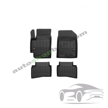 3D Оригинални гумени стелки FROGUM KIA RIO IV, STONIC 01.17-, Hatchback / Saloon, (before lift)