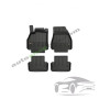 3D Оригинални гумени стелки FROGUM RENAULT MEGANE II, MEGANE II/KOMBI 09.02-, Hatchback / Saloon / Station wagon