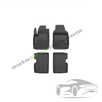 3D Оригинални гумени стелки FROGUM ABARTH 500 / 595 / 695, 500C / 595C / 695C; FIAT 500, 500 C 07.07-, Hatchback