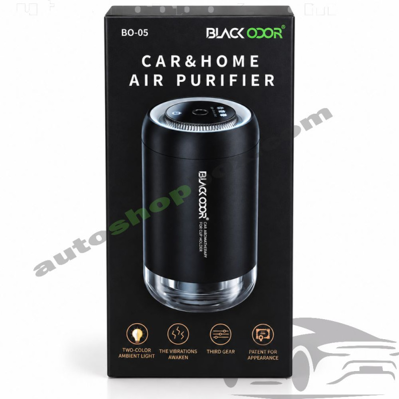 Електрически ароматизатор и дифузер за кола и дом Black Odoor BO-05, 70ml, USB Type-C