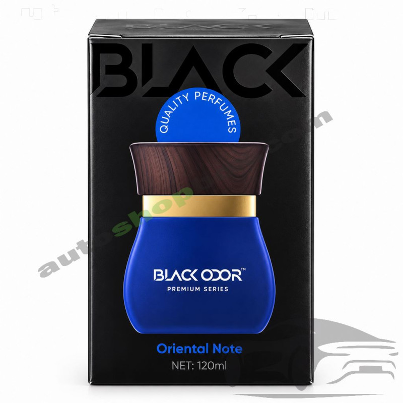 Течен ароматизатор за кола и дом Black Odor Premium Series, 120ml - различни аромати