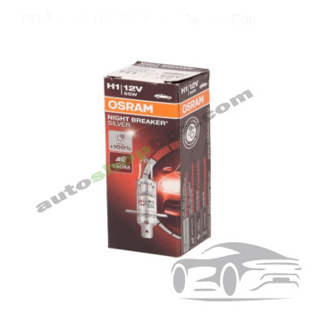 Крушка фар H1 Osram Night Breaker Silver 12V, 55W- 1бр