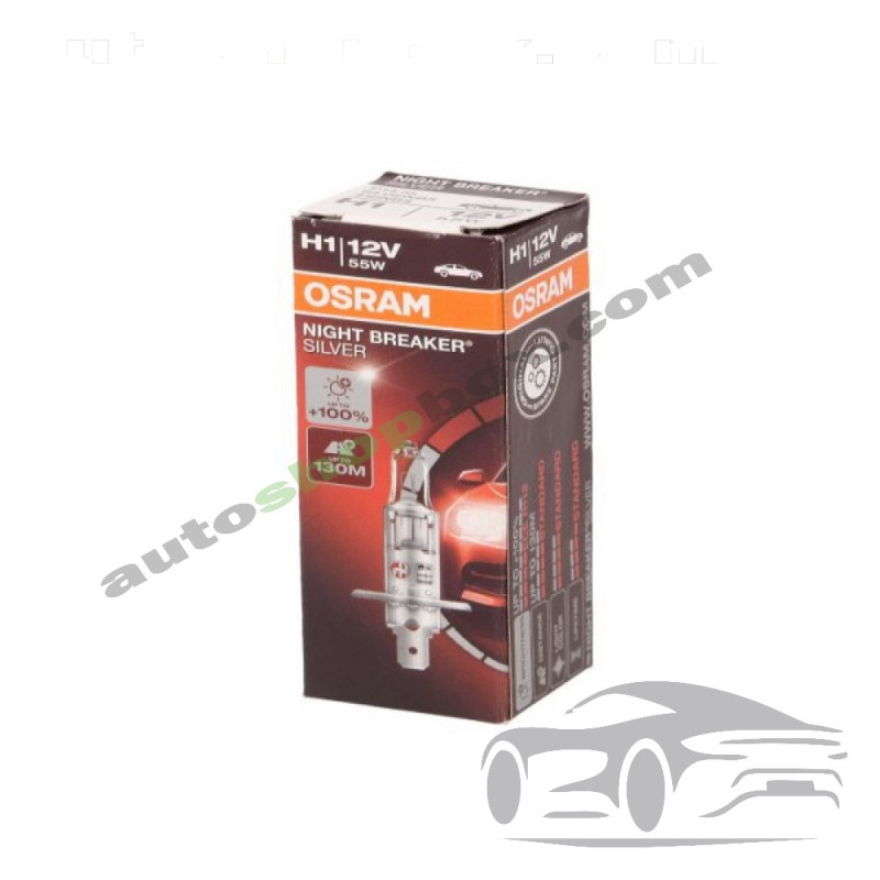 Крушка фар H1 Osram Night Breaker Silver 12V, 55W- 1бр