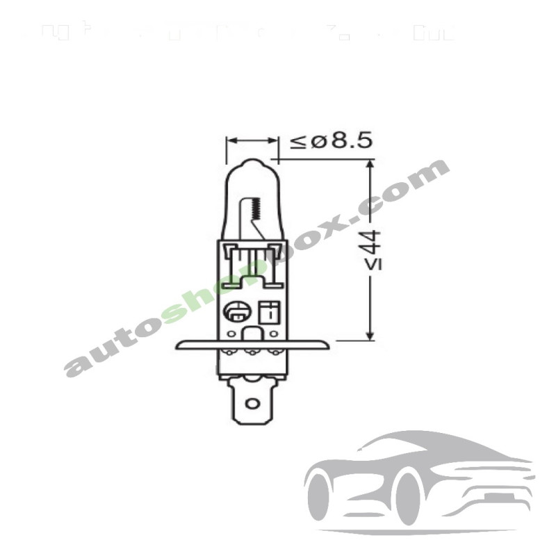 Крушка фар H1 Osram Night Breaker Silver 12V, 55W- 1бр