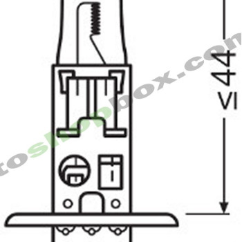 Крушка, фар за дълги светлини H1 Osram Ultra Life 12V, 55W- 1бр
