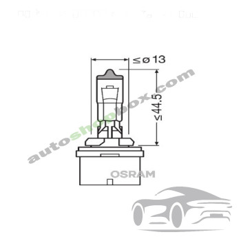 Крушка фар H27W/1 Osram Standard 12V, 27W- 1бр