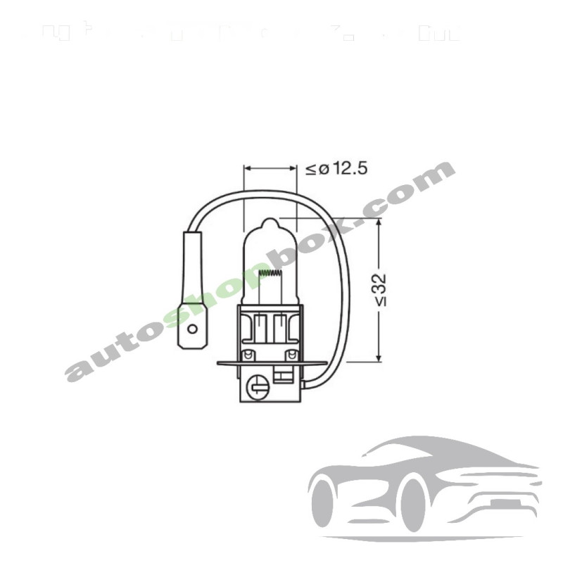 Крушка, фар H3 Osram Standard 12V, 55W- 1бр