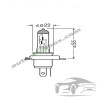Крушка, фар H4 Osram Ultra Life 12V, 60/55W- 1бр