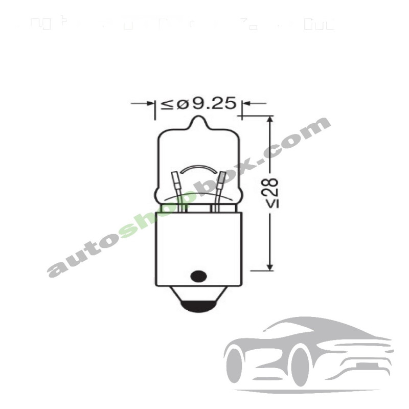 Крушка, мигач H6W Osram 12V 6W- 2бр