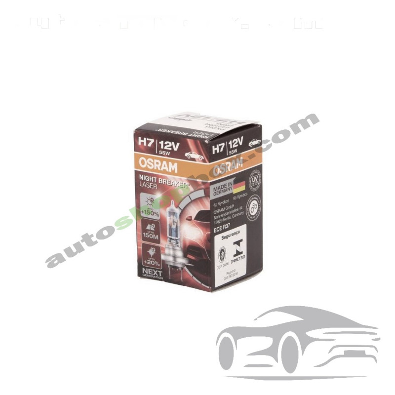 Крушка, фар H7 Osram Night Breaker Laser 12V, 55W-1бр