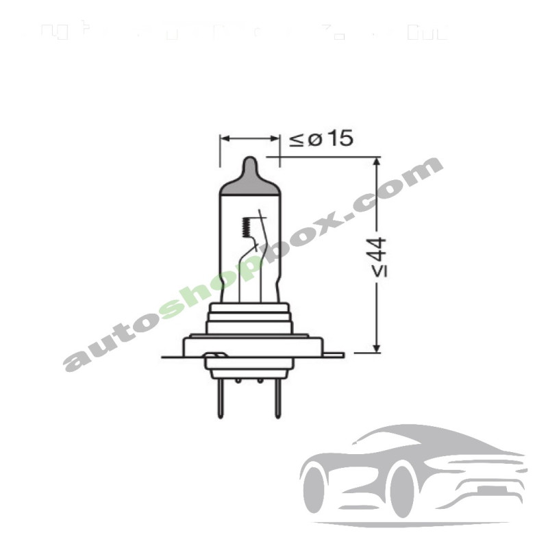 Крушка, фар H7 Osram Night Breaker Laser 12V, 55W-1бр