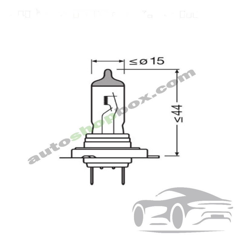 Крушка, фар H7 Osram Night Breaker Silver 12V, 55W-1бр