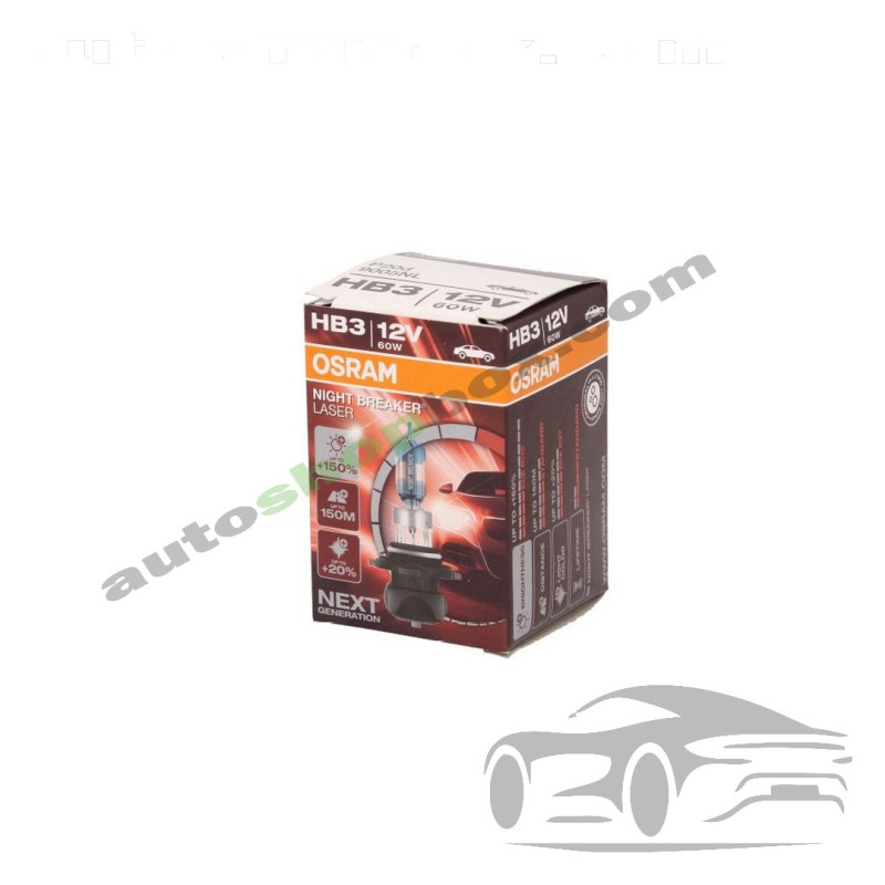 Крушка, фар за дълги светлини HB3 Osram Night Breaker Laser 12V, 60W