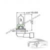 Крушка, фар за дълги светлини HB3 Osram Night Breaker Laser 12V, 60W