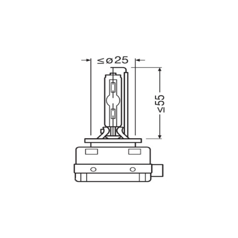 Крушка фар D1S Xenon Osram Standard 35W, 4150 К- 1бр