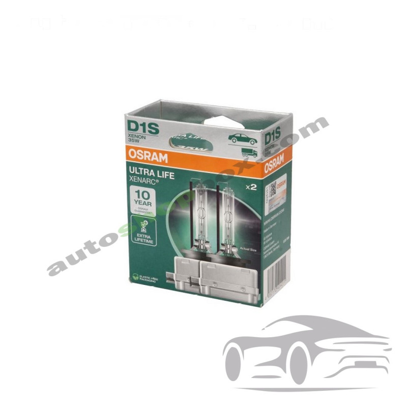 Крушка фар Xenon D1S Osram Ultra Life 35W, 4300 К- 2бр