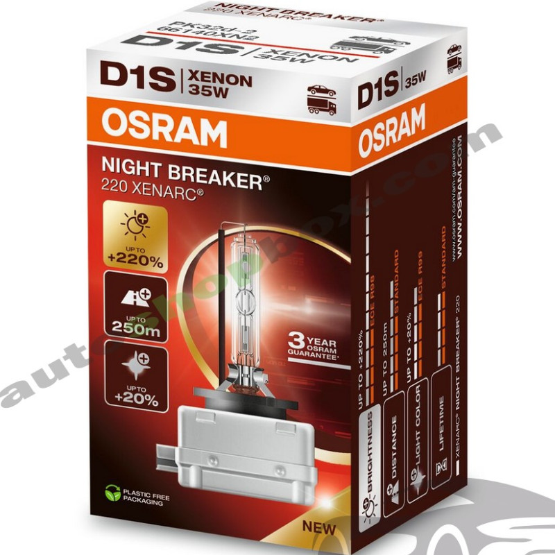 Крушка, фар за дълги светлини Xenon D1S Osram XENARC NIGHT BREAKER 220 35W 4500K-1бр