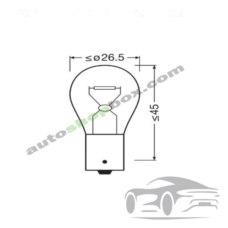 Крушка, мигач P21W Osram Standard 12V 21W-2бр
