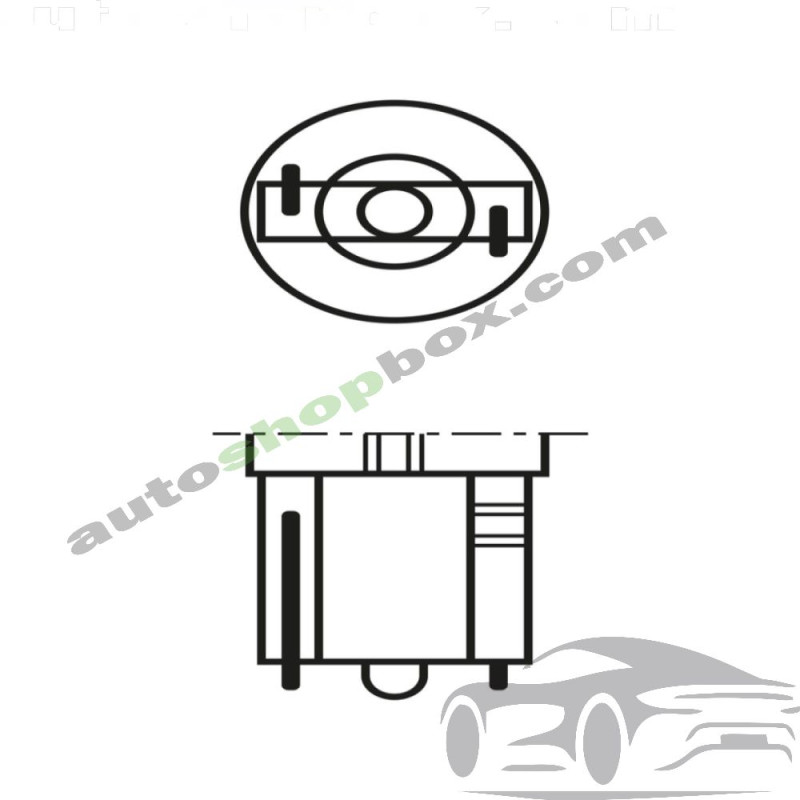 Крушка, лампа за четене PBT5 Bosch Pure Light 12V, 1,2W- 10бр.