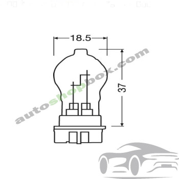 Крушка, мигач PW24W 3200K Osram Original 12V, 24W- 1бр