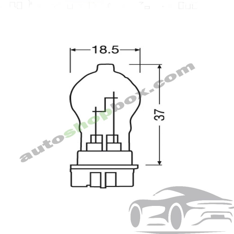 Крушка, мигач PW24W 3200K Osram Original 12V, 24W- 1бр