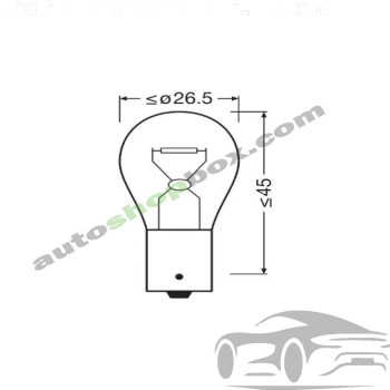 Крушка, мигач PY21W Osram Standard 12V 21W- 2бр.