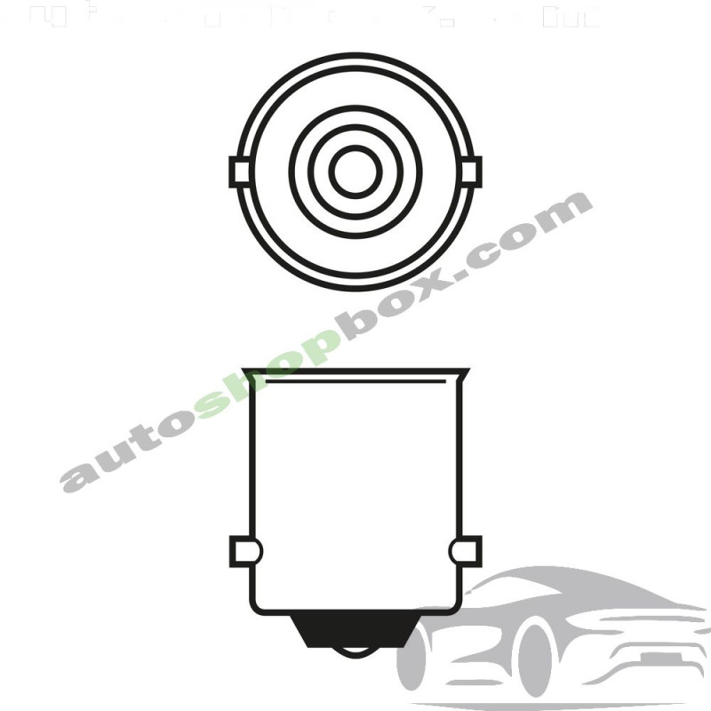 Крушка, светлини на регистрационния номер R5W Bosch Eco 12V, 5W-1бр.